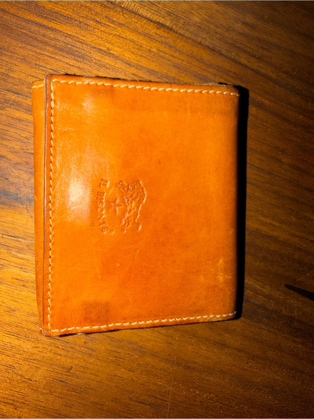 Il Bisonte Trifold Wallet - tan